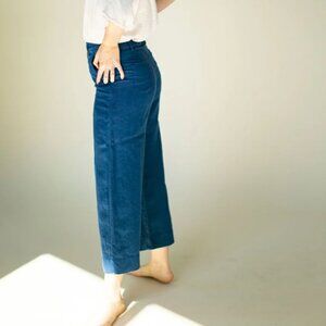 Suunday Linen Wide-Leg High-Waisted Cropped Pants